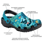 personalized south florida bulls tropical fish ocean clogs best selling