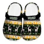 personalized southern miss golden eagles christmas motif clogs best selling