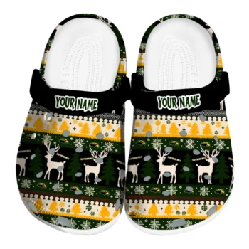 personalized southern miss golden eagles christmas motif clogs best selling