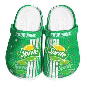 personalized sprite green design green white clogs best selling hey clogs