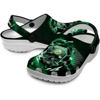 personalized sprite skull design black green clogs high quality hey clogs