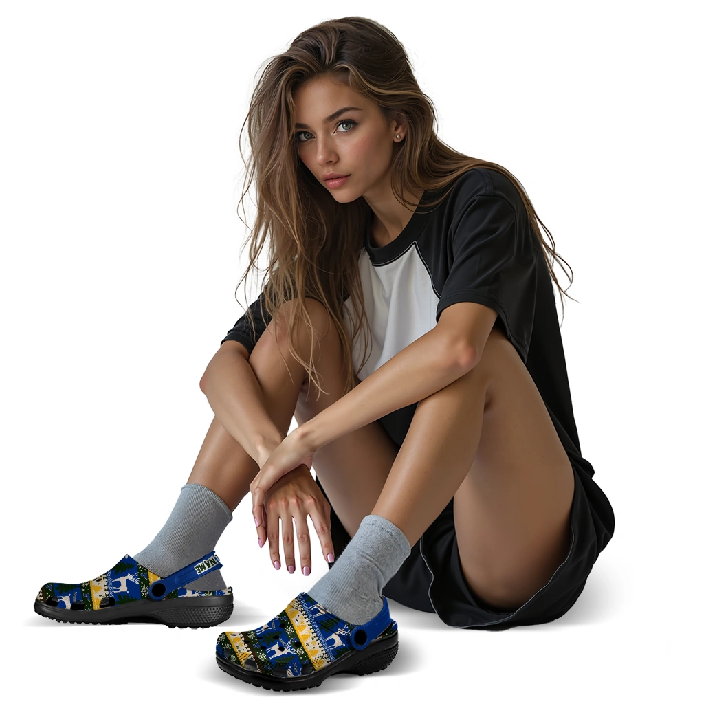 personalized st louis blues christmas motif clogs premium grade personalized st louis blues christmas motif clogs premium grade