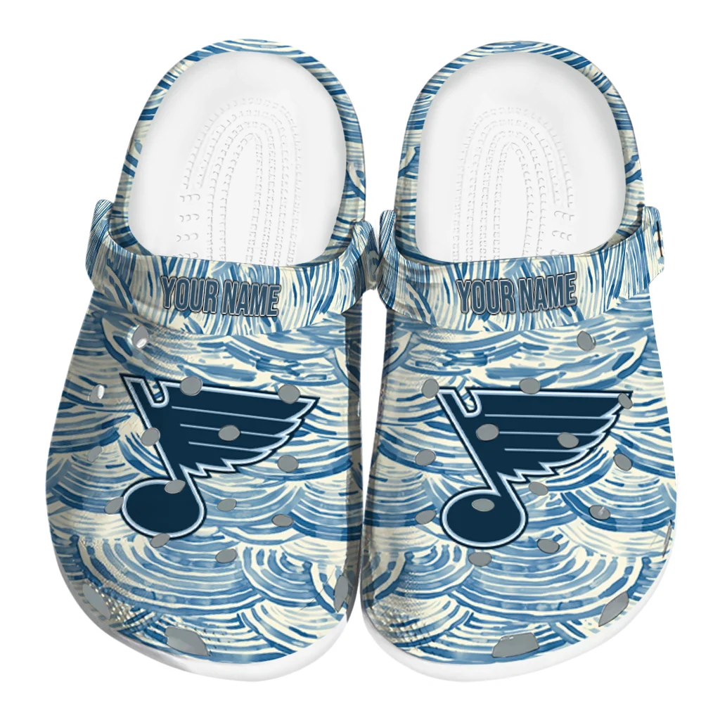 personalized st louis blues sea swirls clogs best selling personalized st louis blues sea swirls clogs best selling