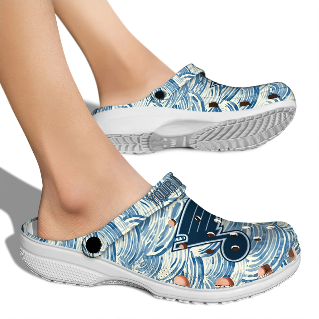 personalized st louis blues sea swirls clogs fashion forward personalized st louis blues sea swirls clogs fashion forward