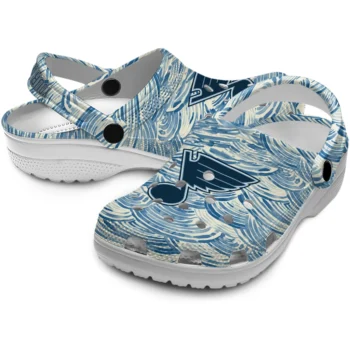 personalized st louis blues sea swirls clogs high quality