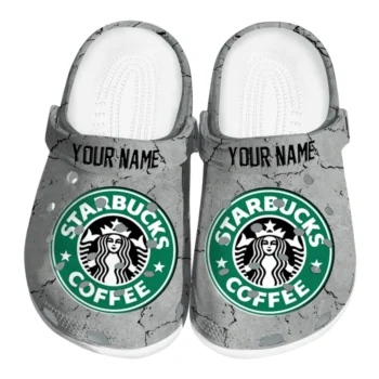 personalized starbucks siren seal gray green clogs best selling hey clogs