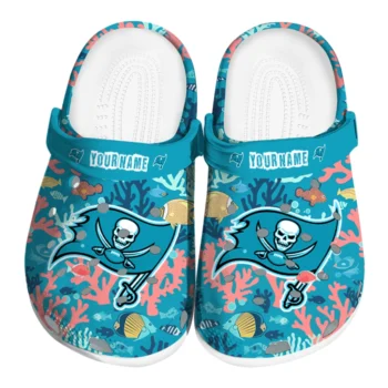 personalized tampa bay buccaneers tropical fish ocean clogs best selling