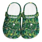 personalized tampa bay buccaneers tropical leaves clogs best selling