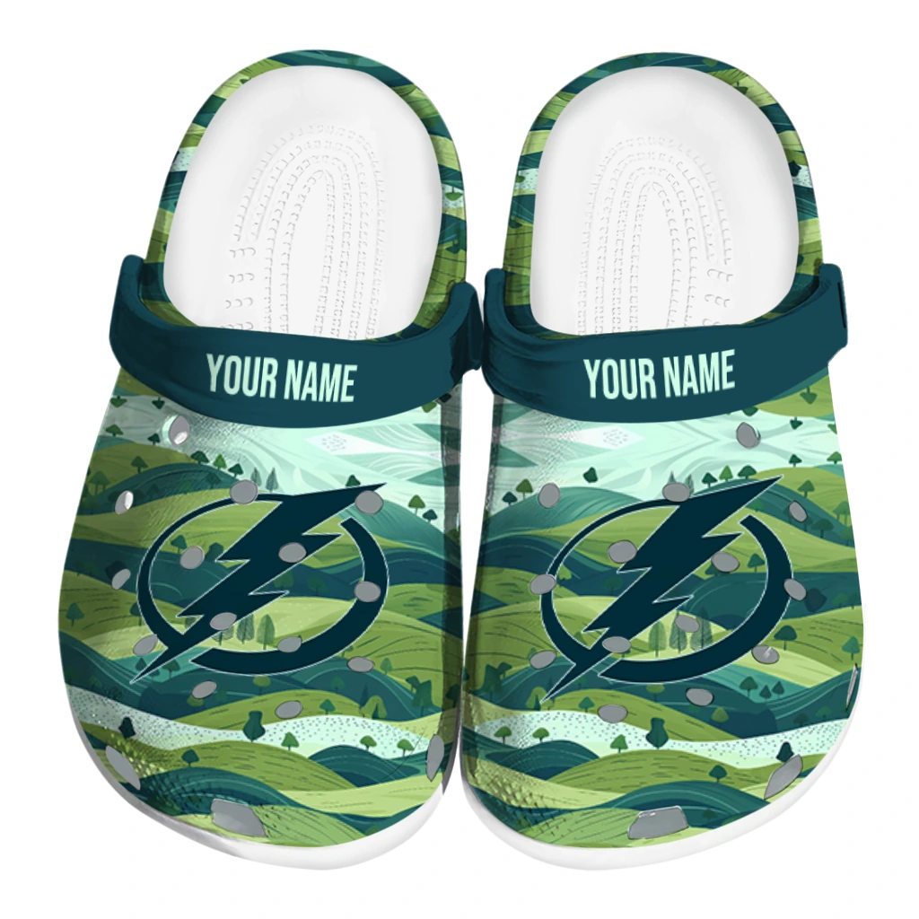 personalized tampa bay lightning hills illustration clogs best selling personalized tampa bay lightning hills illustration clogs best selling