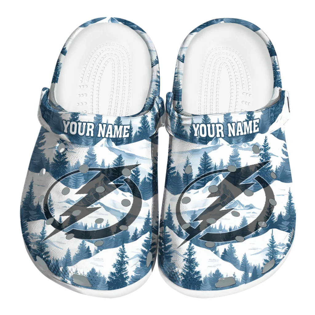 personalized tampa bay lightning snowy mountains clogs best selling personalized tampa bay lightning snowy mountains clogs best selling