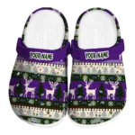 personalized tcu horned frogs christmas motif clogs best selling
