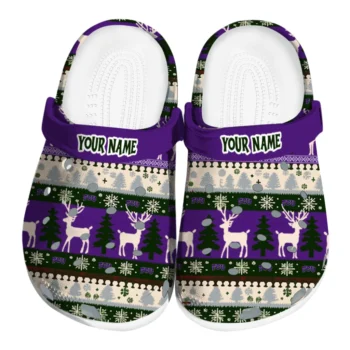 personalized tcu horned frogs christmas motif clogs best selling
