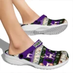 personalized tcu horned frogs christmas motif clogs best selling