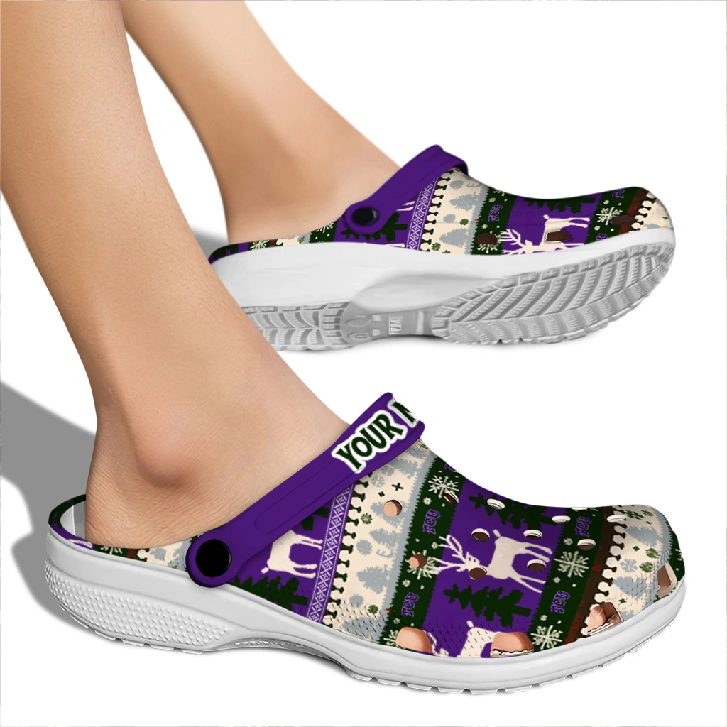 personalized tcu horned frogs christmas motif clogs fashion forward personalized tcu horned frogs christmas motif clogs fashion forward