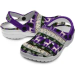 personalized tcu horned frogs christmas motif clogs best selling