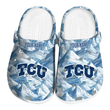 personalized tcu horned frogs mountain artwork clogs best selling