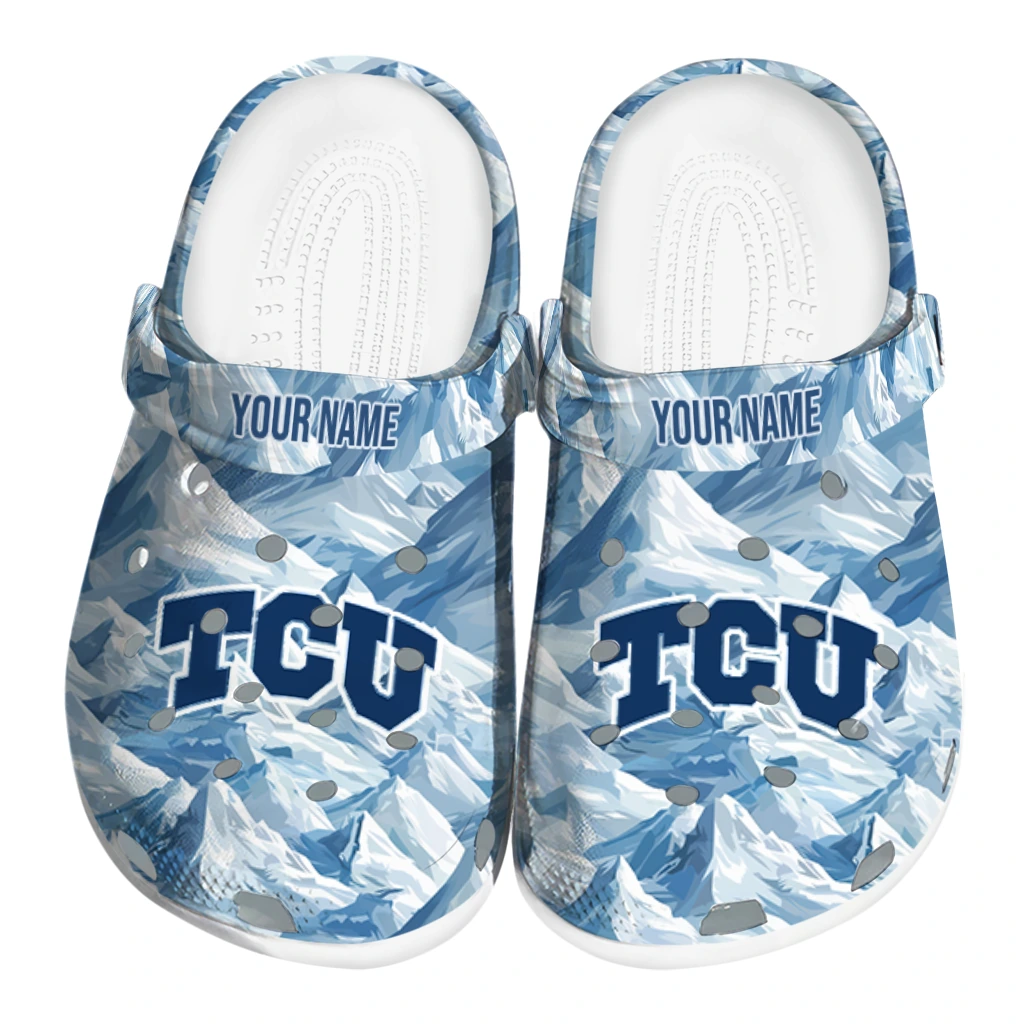 personalized tcu horned frogs mountain artwork clogs best selling personalized tcu horned frogs mountain artwork clogs best selling