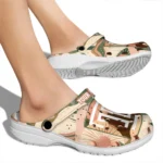 personalized temple owls desert cactus pattern clogs best selling