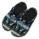 personalized tennessee titans christmas motif clogs best selling