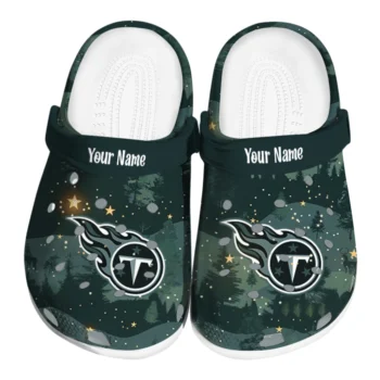 personalized tennessee titans deer nightscape clogs best selling