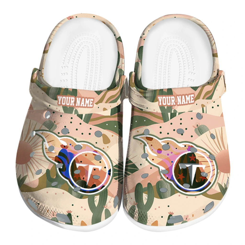 personalized tennessee titans desert cactus pattern clogs best selling personalized tennessee titans desert cactus pattern clogs best selling