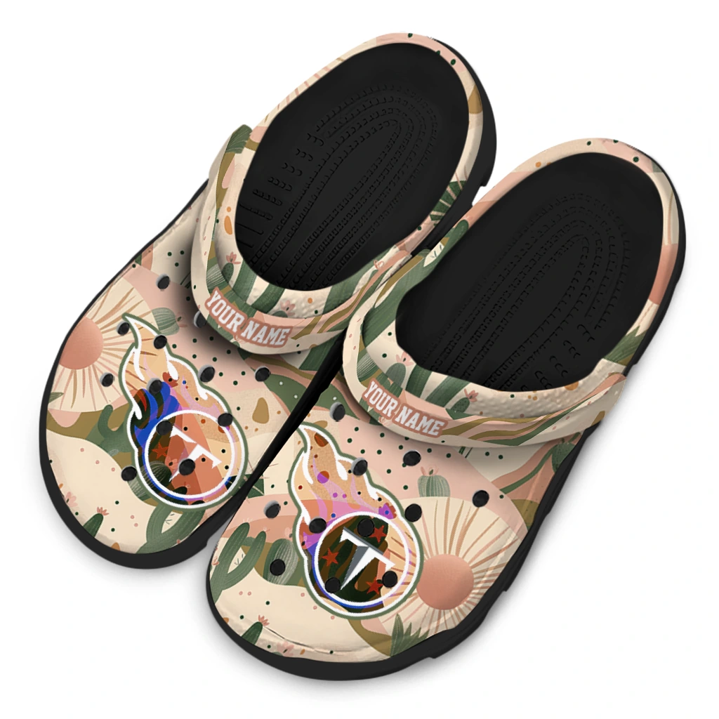 personalized tennessee titans desert cactus pattern clogs latest model personalized tennessee titans desert cactus pattern clogs latest model