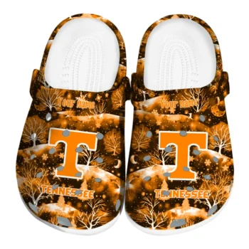 personalized tennessee volunteers snowy hills clogs best selling