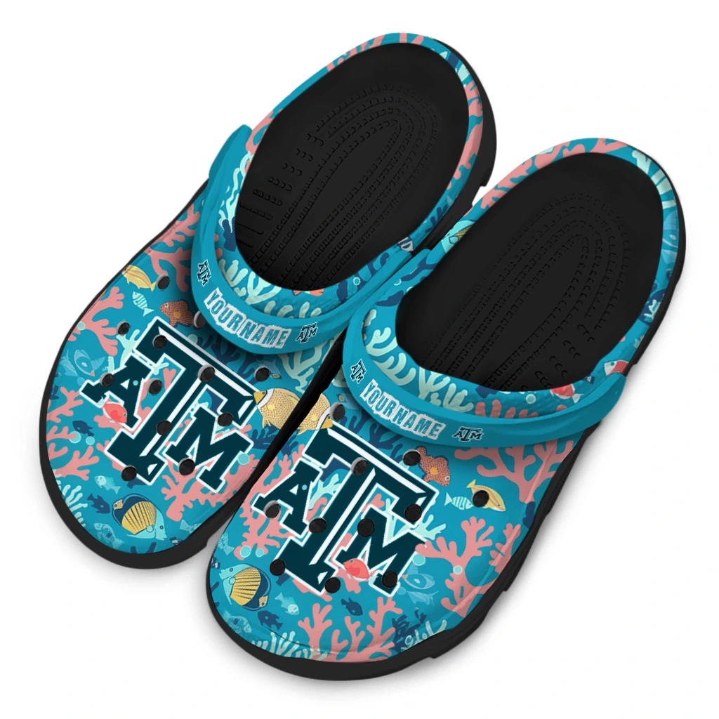 personalized texas am aggies tropical fish ocean clogs latest model personalized texas am aggies tropical fish ocean clogs latest model