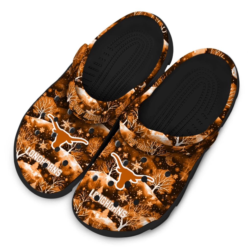 personalized texas longhorns snowy hills clogs latest model personalized texas longhorns snowy hills clogs latest model