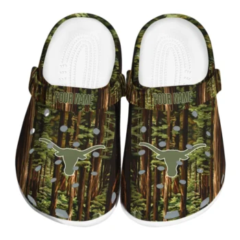 personalized texas longhorns woods forest designs clogs best selling