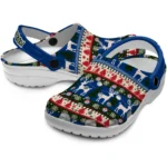 personalized texas rangers christmas motif clogs best selling