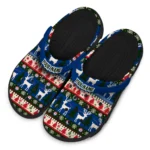 personalized texas rangers christmas motif clogs best selling