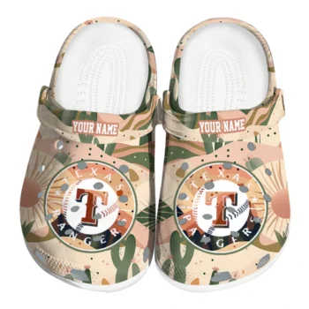 personalized texas rangers desert cactus pattern clogs best selling
