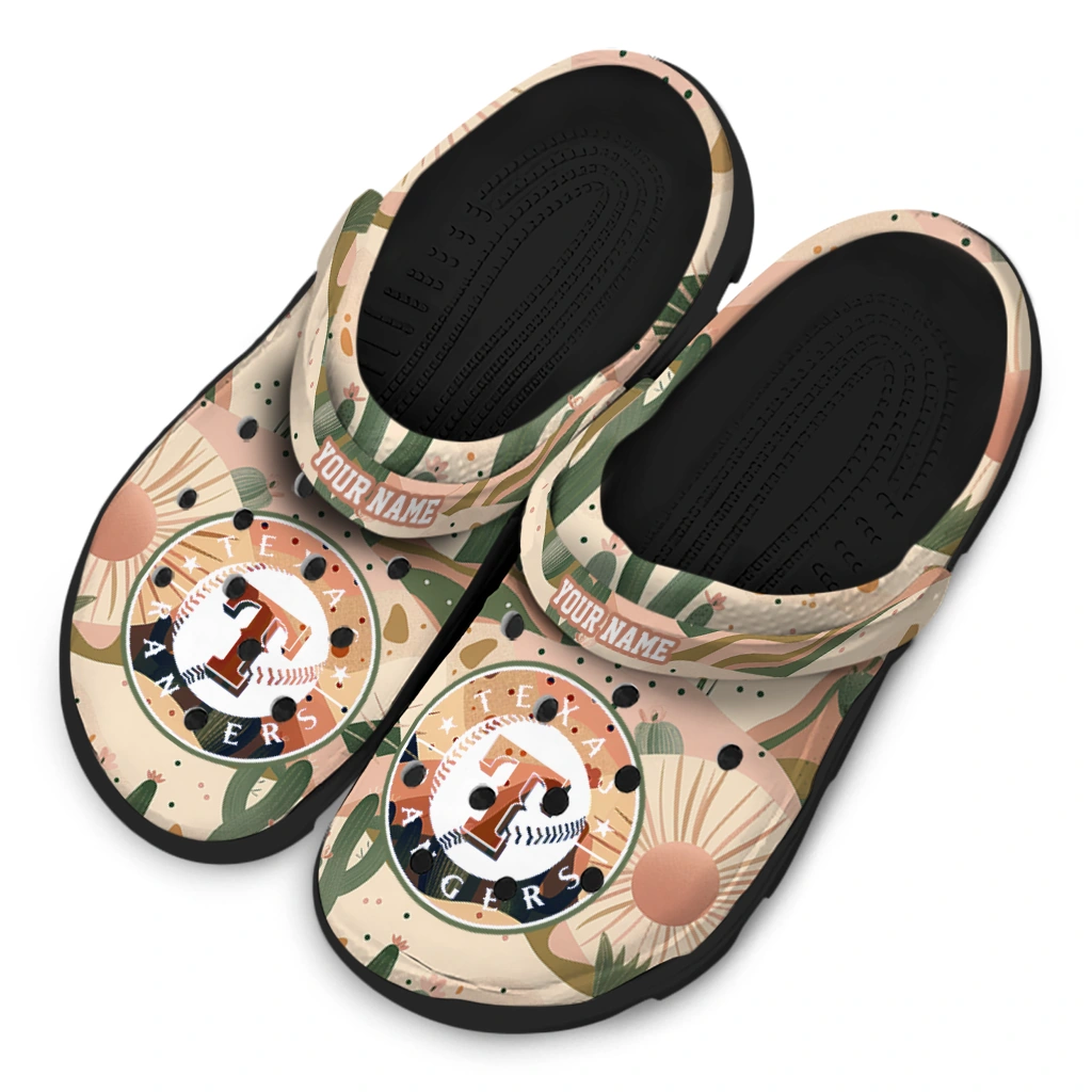 personalized texas rangers desert cactus pattern clogs latest model personalized texas rangers desert cactus pattern clogs latest model