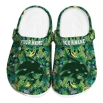 personalized texas state bobcats tropical leaves clogs best selling