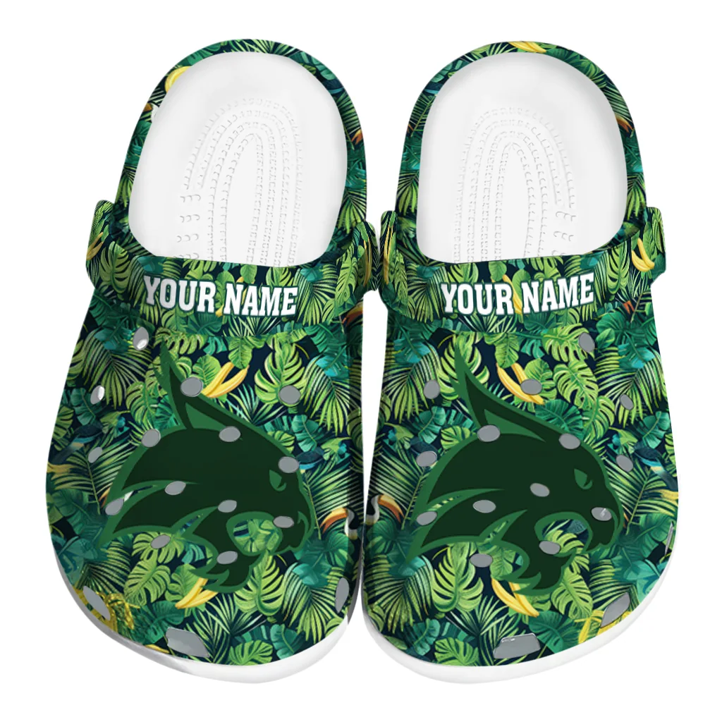personalized texas state bobcats tropical leaves clogs best selling personalized texas state bobcats tropical leaves clogs best selling