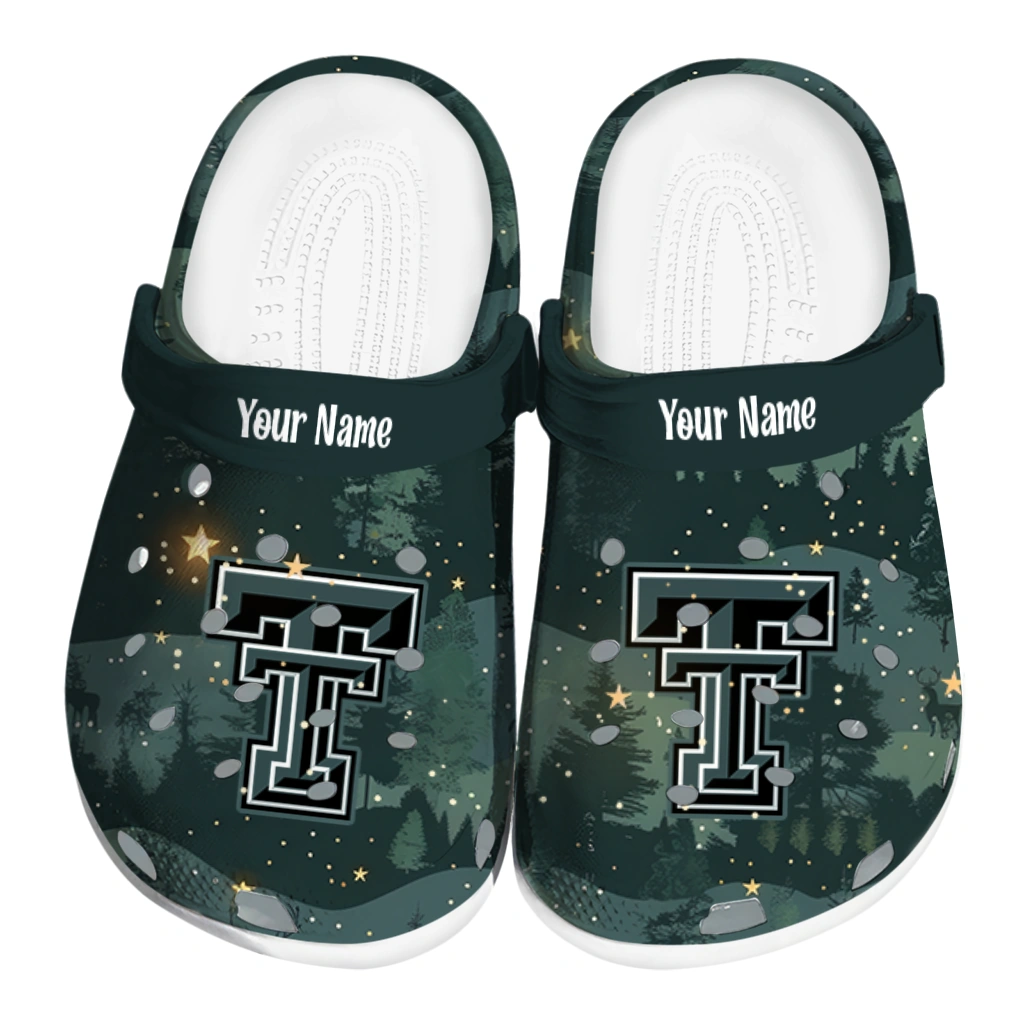personalized texas tech red raiders deer nightscape clogs best selling personalized texas tech red raiders deer nightscape clogs best selling