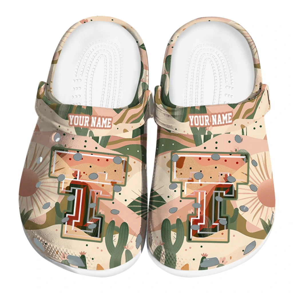 personalized texas tech red raiders desert cactus pattern clogs best selling personalized texas tech red raiders desert cactus pattern clogs best selling