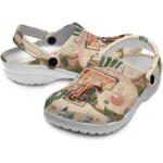 personalized texas tech red raiders desert cactus pattern clogs best selling