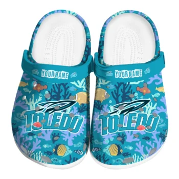 personalized toledo rockets tropical fish ocean clogs best selling
