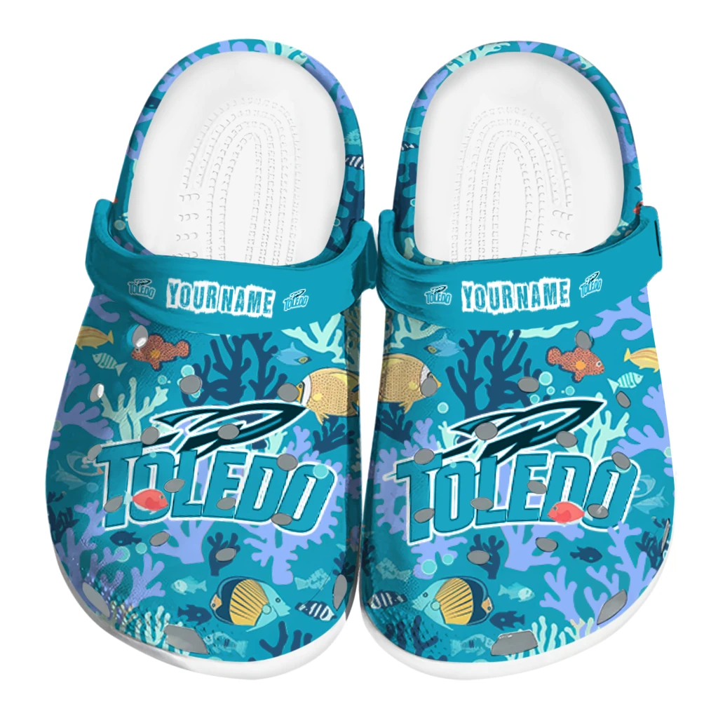 personalized toledo rockets tropical fish ocean clogs best selling personalized toledo rockets tropical fish ocean clogs best selling