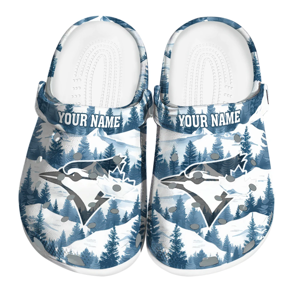 personalized toronto blue jays snowy mountains clogs best selling personalized toronto blue jays snowy mountains clogs best selling