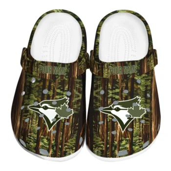 personalized toronto blue jays woods forest designs clogs best selling