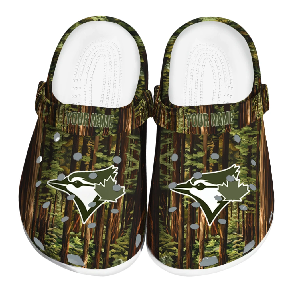 personalized toronto blue jays woods forest designs clogs best selling personalized toronto blue jays woods forest designs clogs best selling
