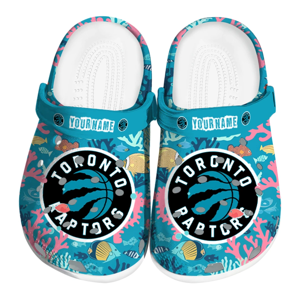 personalized toronto raptors tropical fish ocean clogs best selling personalized toronto raptors tropical fish ocean clogs best selling