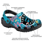 personalized toronto raptors tropical fish ocean clogs best selling