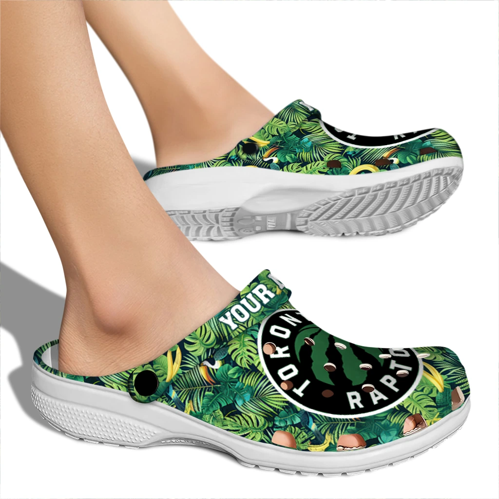 personalized toronto raptors tropical leaves clogs fashion forward personalized toronto raptors tropical leaves clogs fashion forward