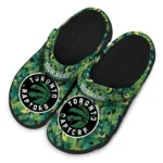personalized toronto raptors tropical leaves clogs best selling