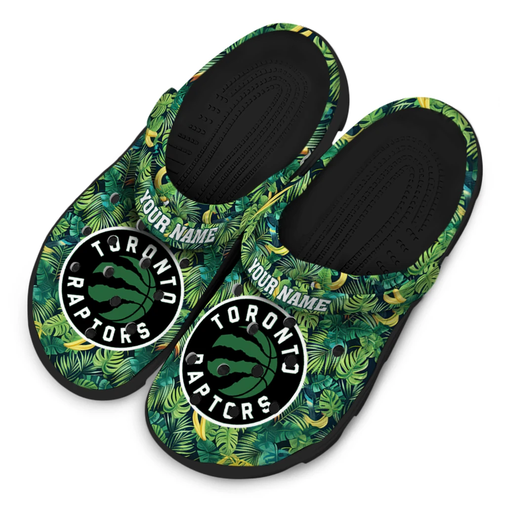 personalized toronto raptors tropical leaves clogs latest model personalized toronto raptors tropical leaves clogs latest model