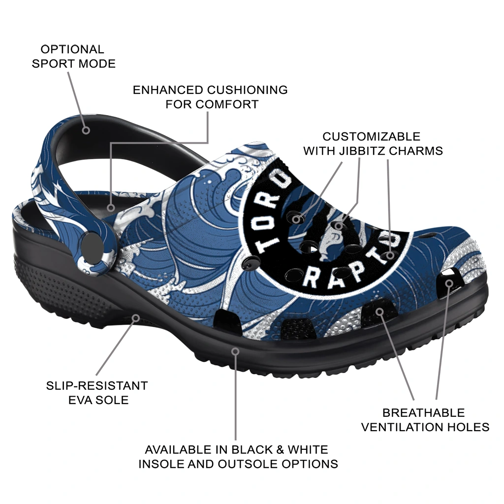 personalized toronto raptors wave flow clogs new arrival personalized toronto raptors wave flow clogs new arrival